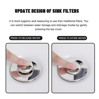 Universal 2-in-1 Bathroom/Kitchen Sink Stopper 6