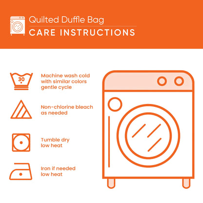 Turtle Journey Quilted Duffle Bag