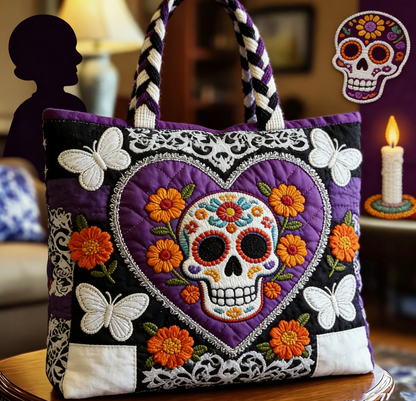 Fiesta Whimsical Quilted Tote Bag