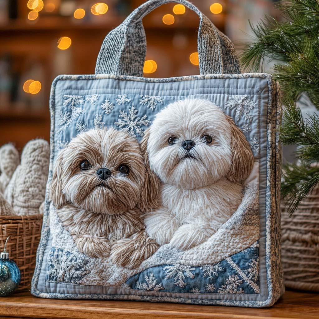 Shih Tzu Quilted Tote Bag NCU0QN055