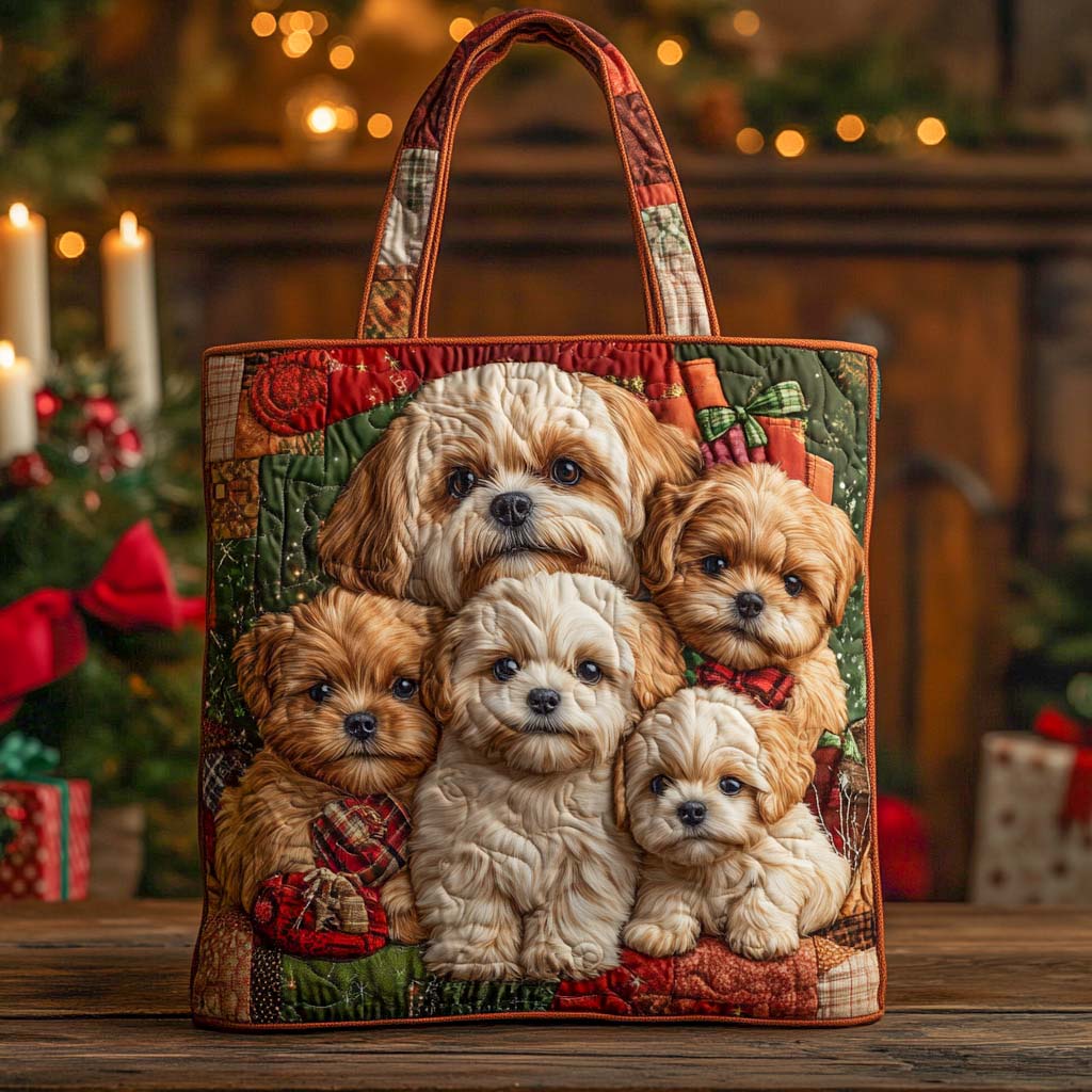 Shih Tzu Quilted Tote Bag