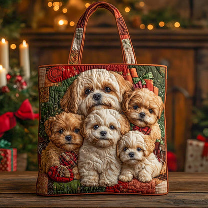 Shih Tzu Quilted Tote Bag