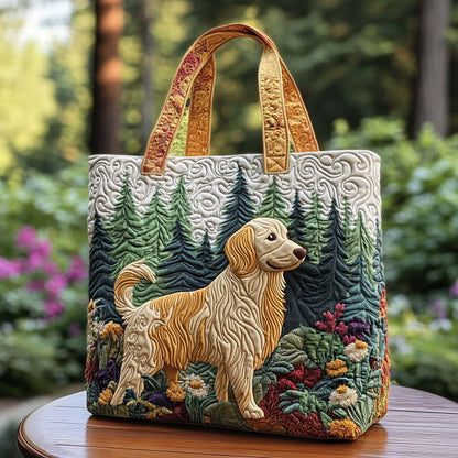 Wandering Dog Quilted Tote Bag