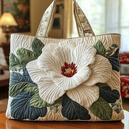 Magnolia Quilted Tote Bag