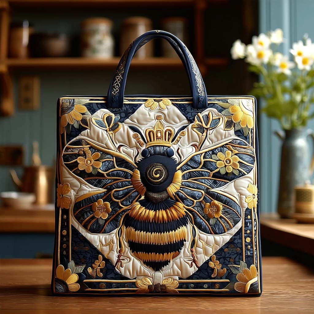 Little Hive Quilted Tote Bag