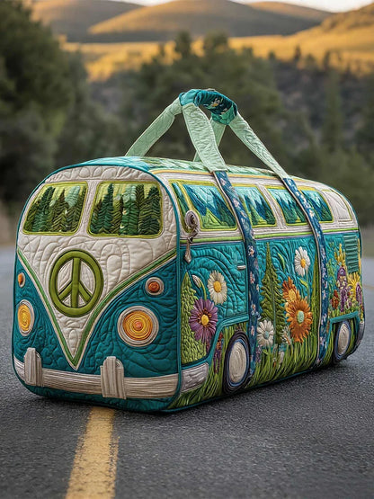 Hippie Van Quilted Duffle Bag