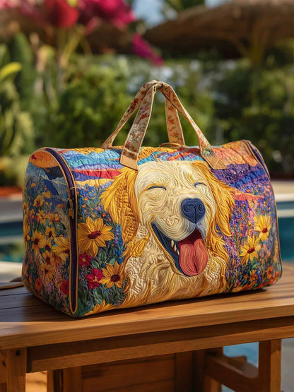 Golden Retriever Quilted Duffle Bag ML26983