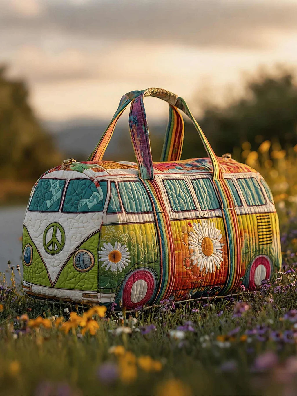 Hippie Van Quilted Duffle Bag YS90248