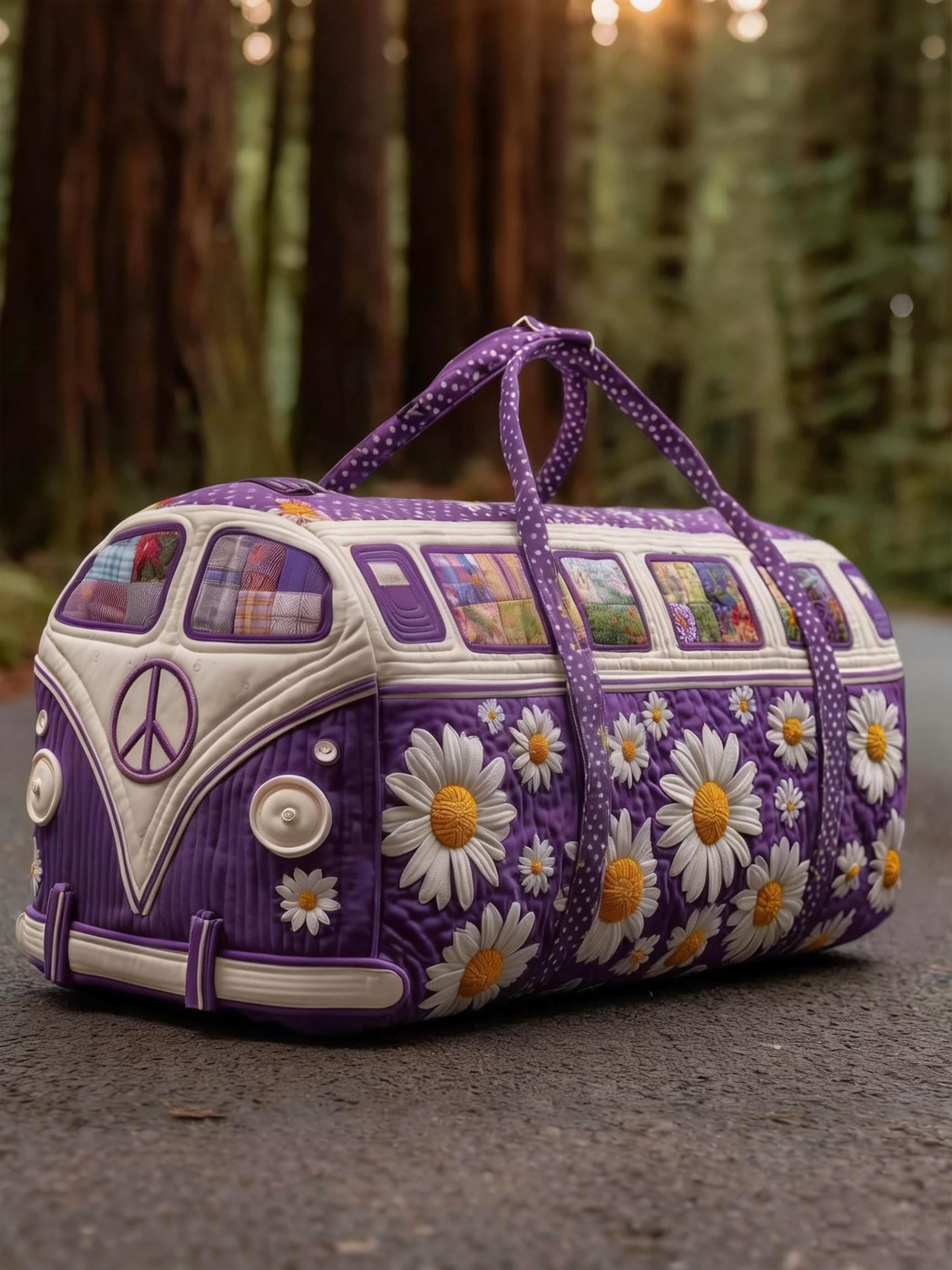 Blossom Path Quilted Duffle Bag SN72058