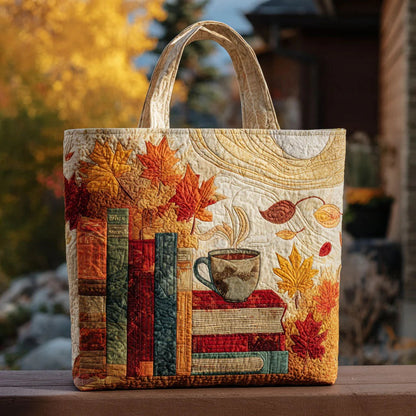 Cozy Reads Quilted Tote Bag