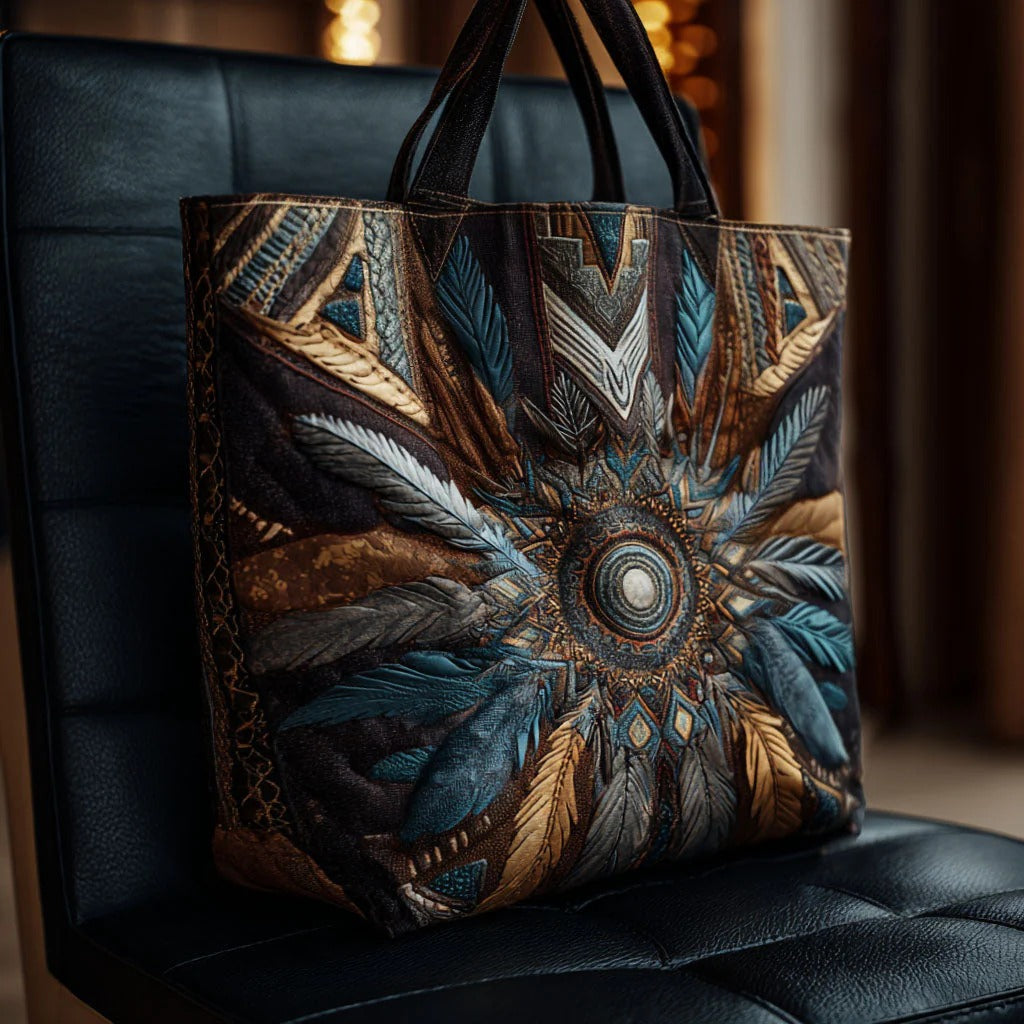 Spirit Path Quilted Tote Bag