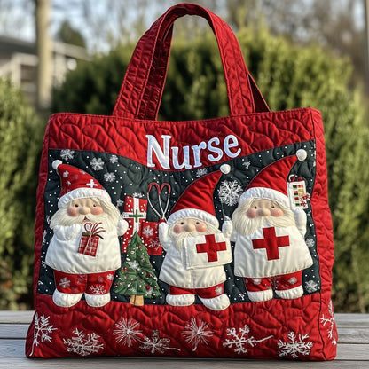 Nurse Quilted Tote Bag