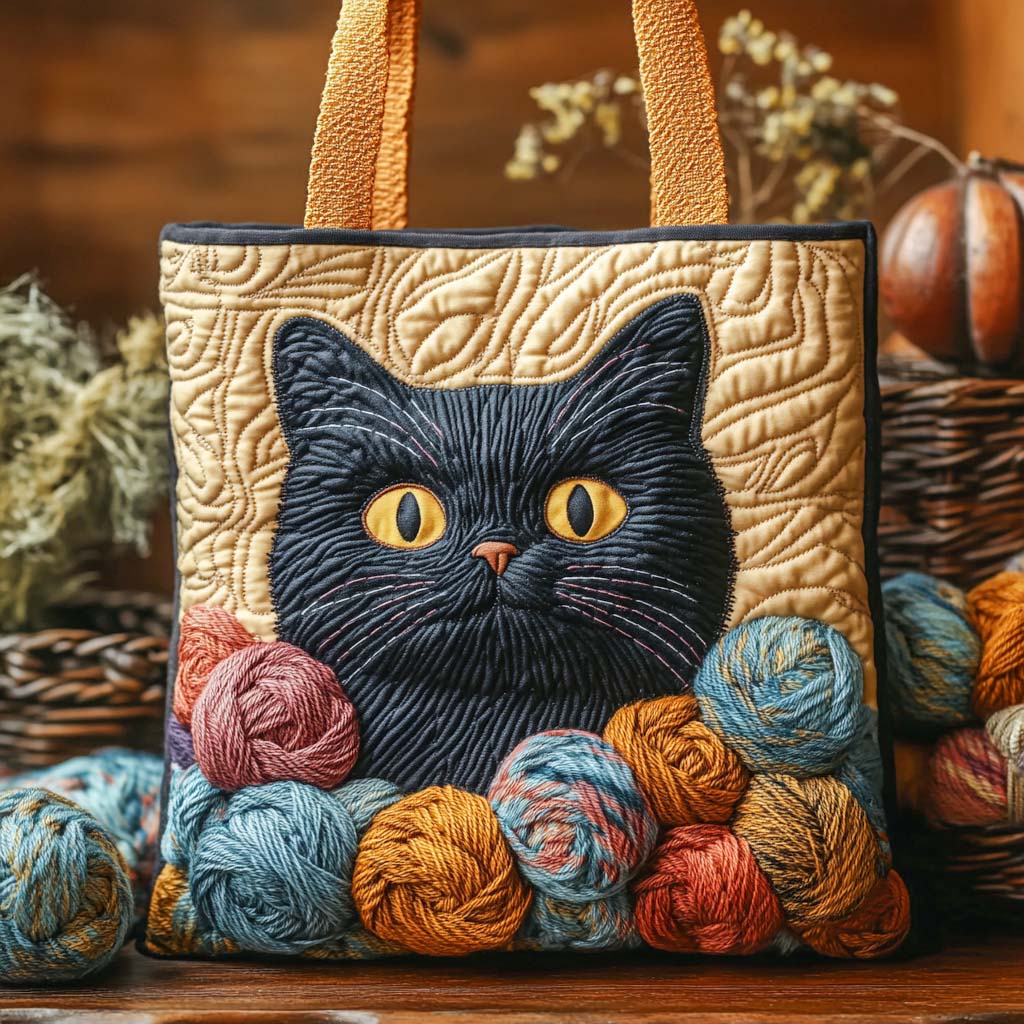 Thread Watcher Quilted Tote Bag