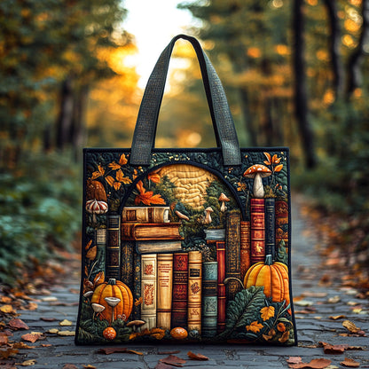 Book Haven Quilted Tote Bag