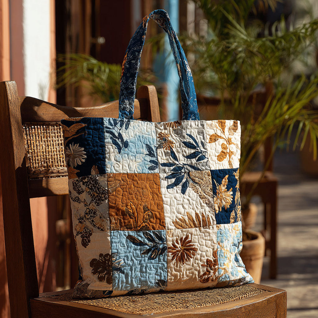 Forest Breeze Quilted Tote Bag