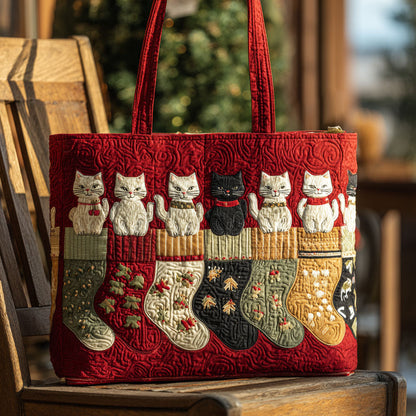 Kitty Charmers Quilted Tote Bag