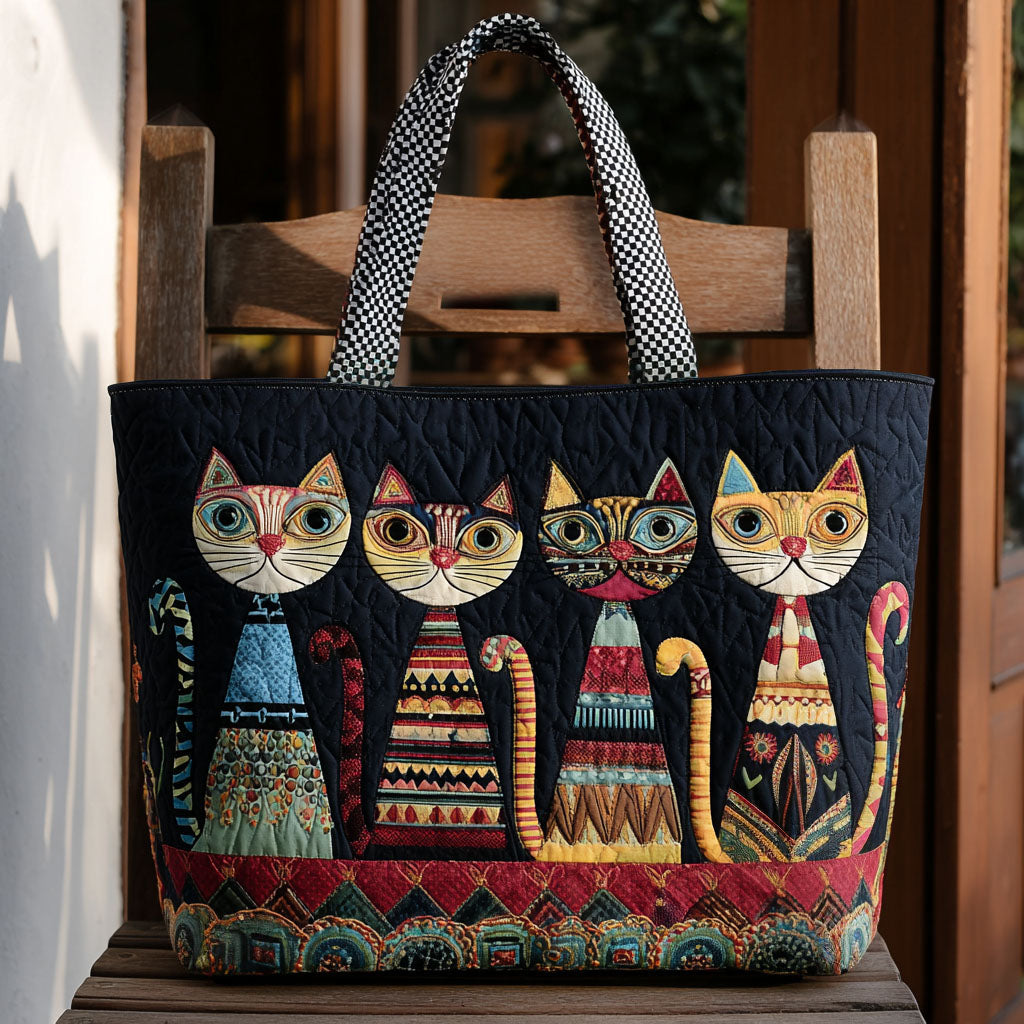 Fuzzy Little Kingdom Quilted Tote Bag