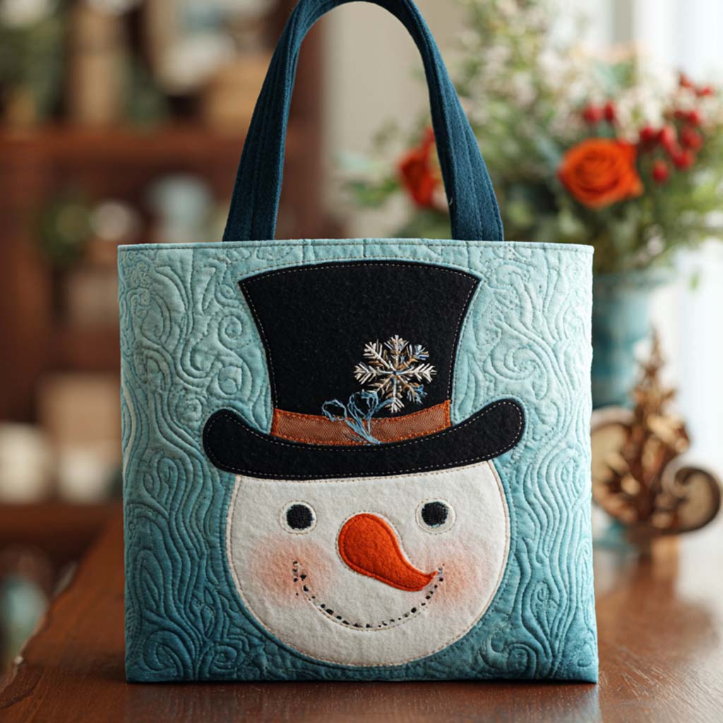 Holiday Cheer Quilted Tote Bag
