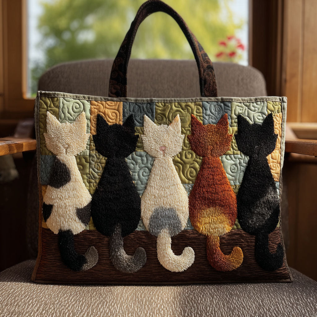 The Cozy Purr Pack Quilted Tote Bag