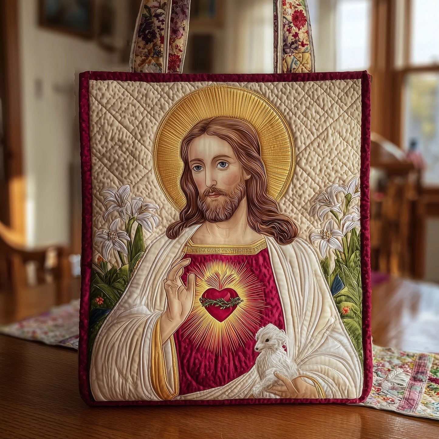 Blessing Wish Quilted Tote Bag