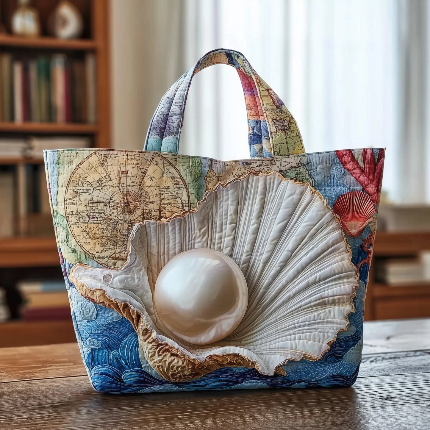 Ocean Breeze Quilted Tote Bag