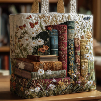 Book Haven Quilted Tote Bag