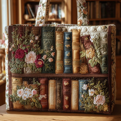 Book Haven Quilted Tote Bag