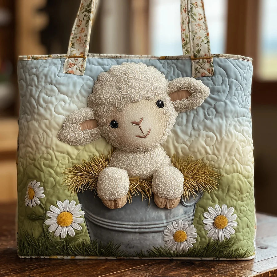 Farm Sheep Quilted Tote Bag GFTONT1710