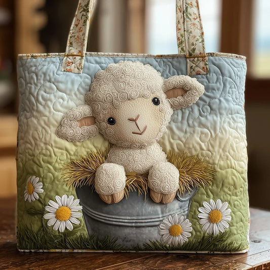 Farm Sheep Quilted Tote Bag GFTONT1710