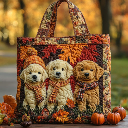 Autumn Pure Heart Quilted Tote Bag