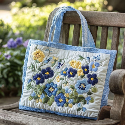 Blooming Sentiments Quilted Tote Bag
