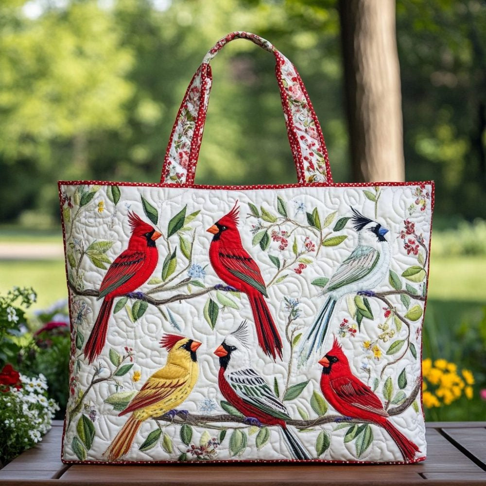 Cardinal Pines Quilted Tote Bag