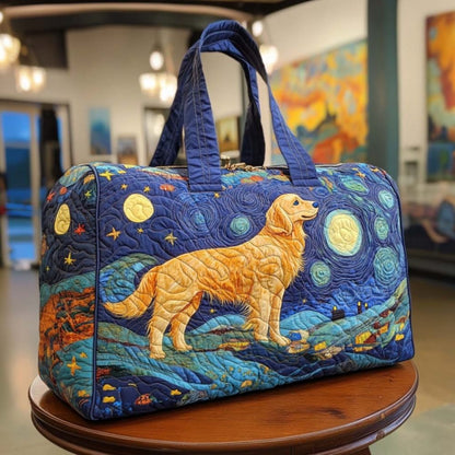 Cheerful Friend Quilted Duffle Bag