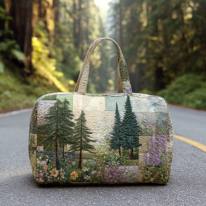 Forest Dream Quilted Duffle Bag