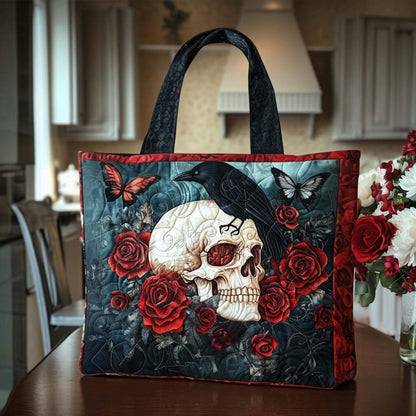 Haunted Beauty Quilted Tote Bag