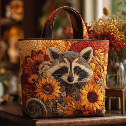Midnight Bandit Quilted Tote Bag