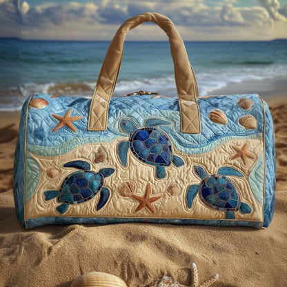 Ocean Turtles Quilted Duffle Bag