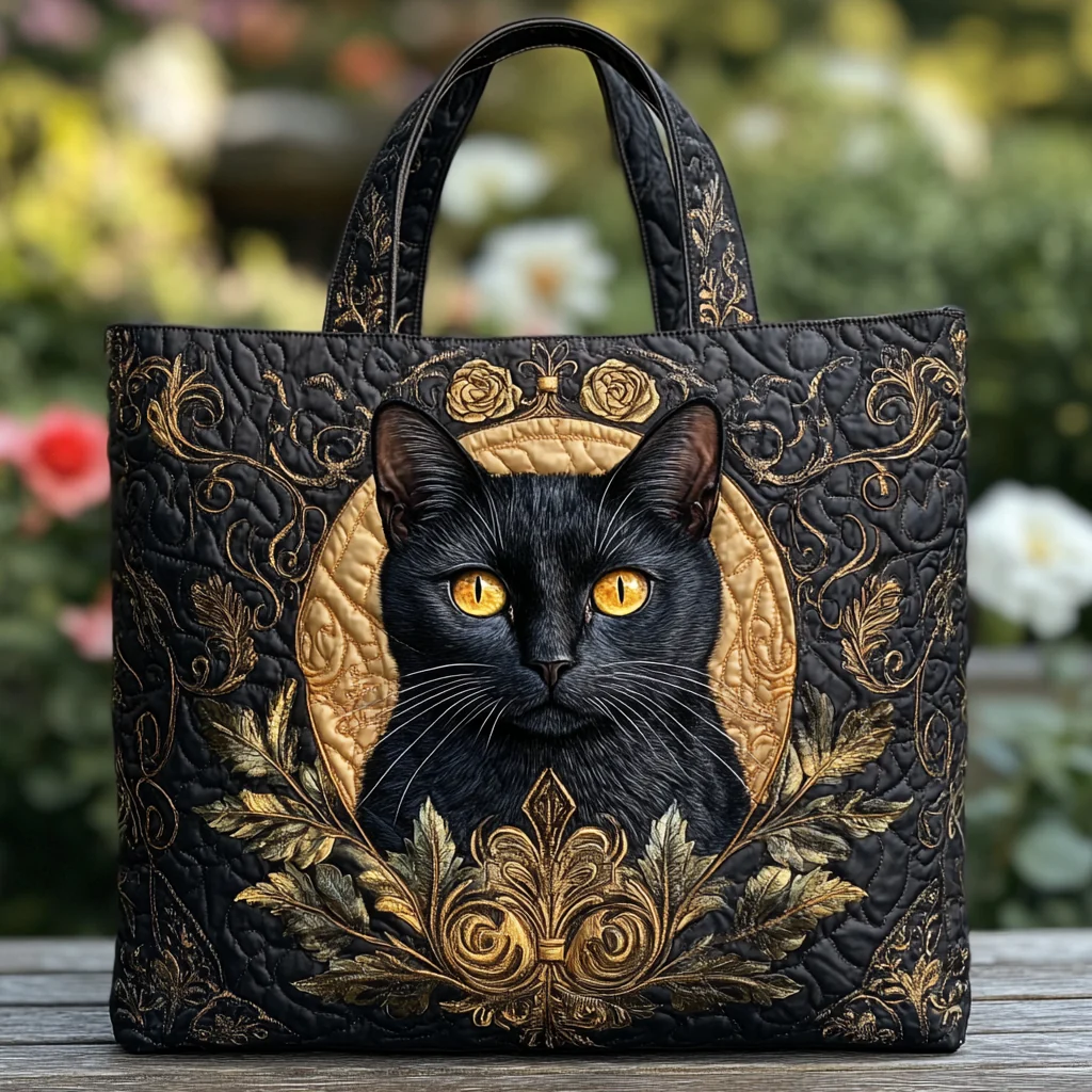 Cat Party Quilted Tote Bag