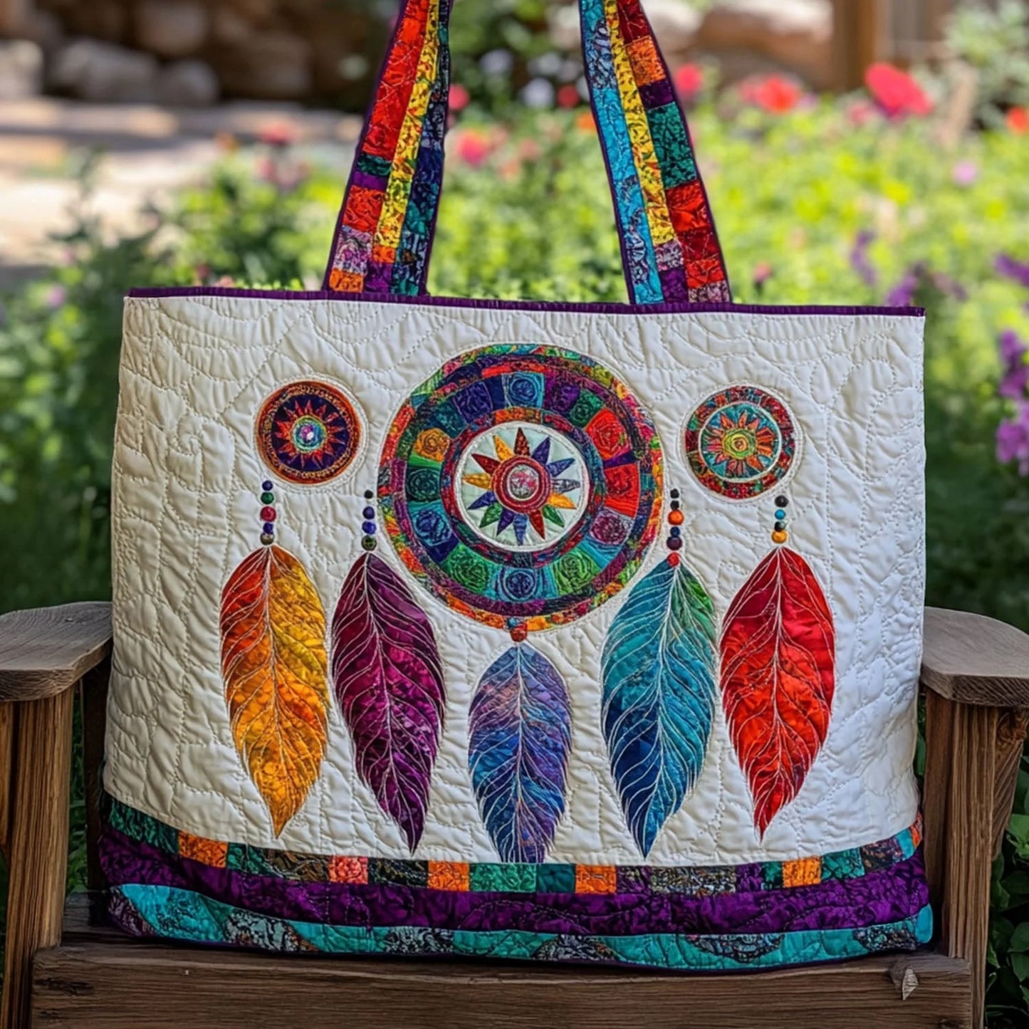 Dream Net Quilted Tote Bag