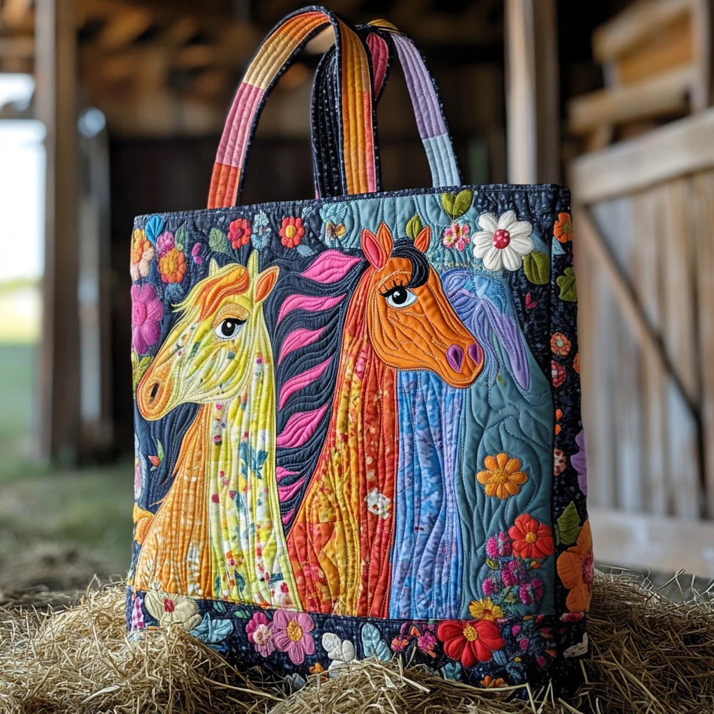 Whinny Pop Quilted ToteBag