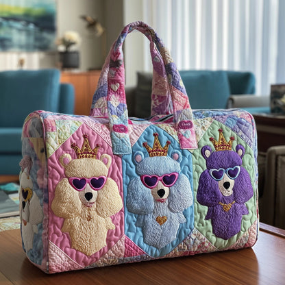 Poodle Quilted Duffle Bag