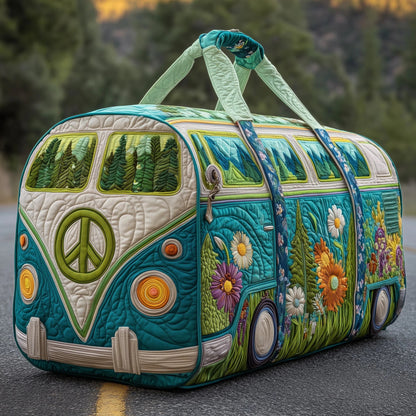 Hippie Van Quilt Duffle Bag Quilted Duffle Bag