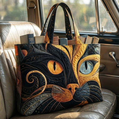 Catitude Quilted Tote Bag