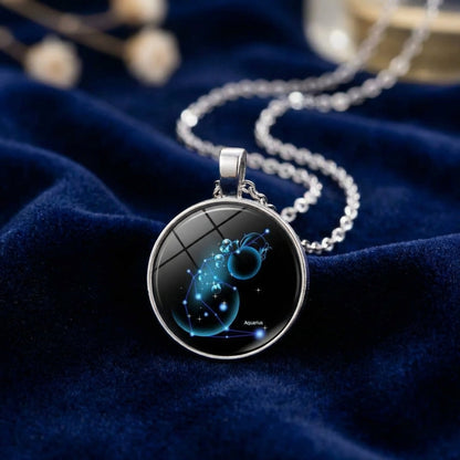 Zodiac Glow Crystal Pendant