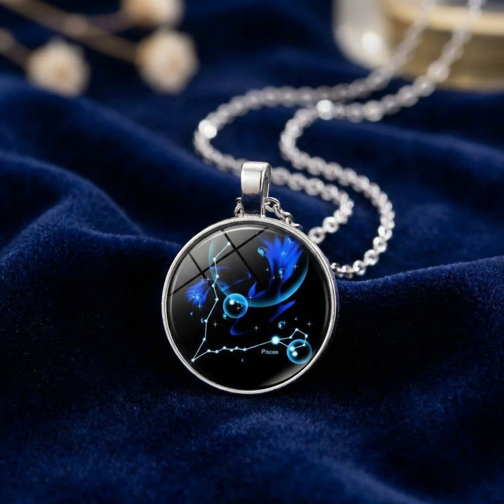 Zodiac Glow Crystal Pendant